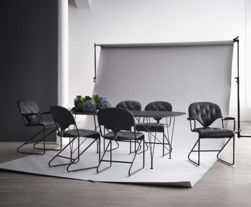 Jídelní stůl Inter černá černá