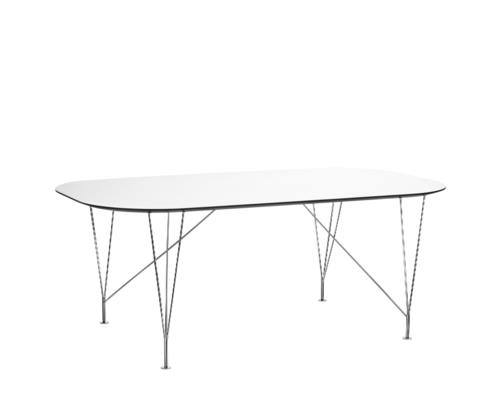 Jídelní stůl Inter chrom bílá